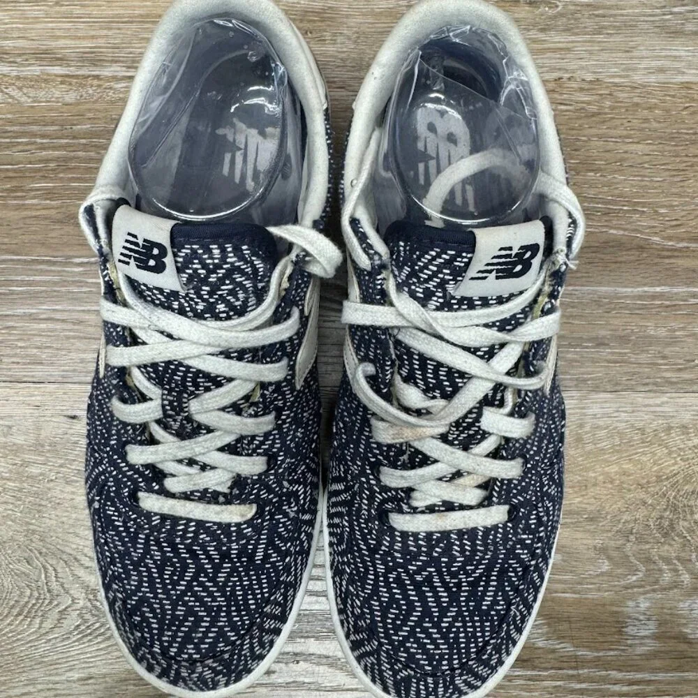 New Balance 300 Cotton Denim Blue/White Court Trainer Sneakers Women's Size 9